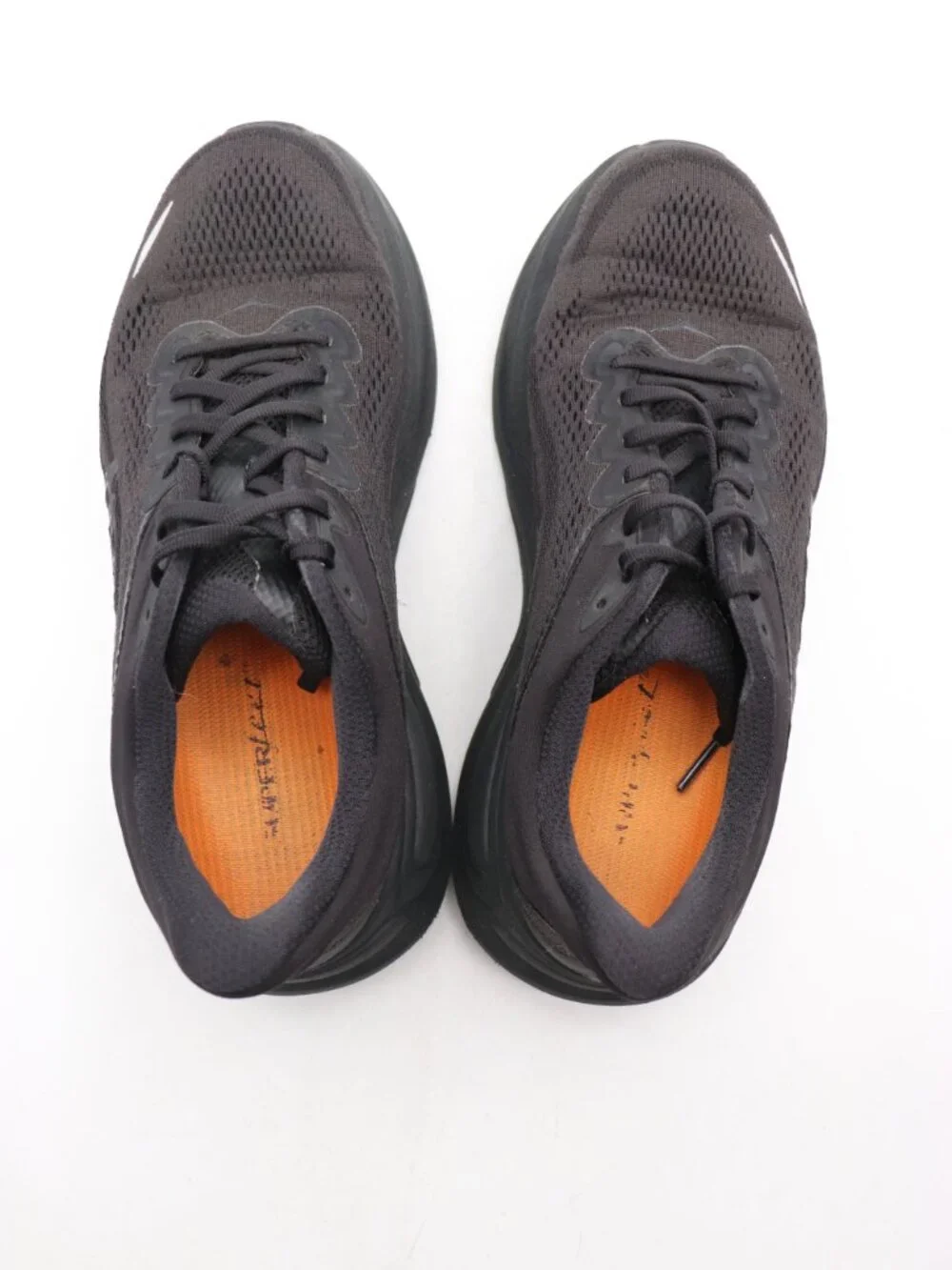 Hoka One One Bondi 9 Men's Size 9 D Triple Black Running Shoe's 1162011 BBLC